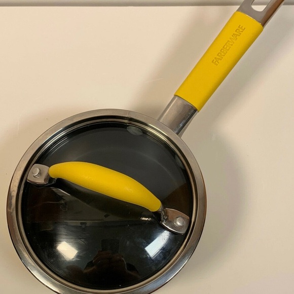 Farberware Millennium 1 Quart 0.9L Yellow Saucepan TQ05 rare vintage - Picture 8 of 10